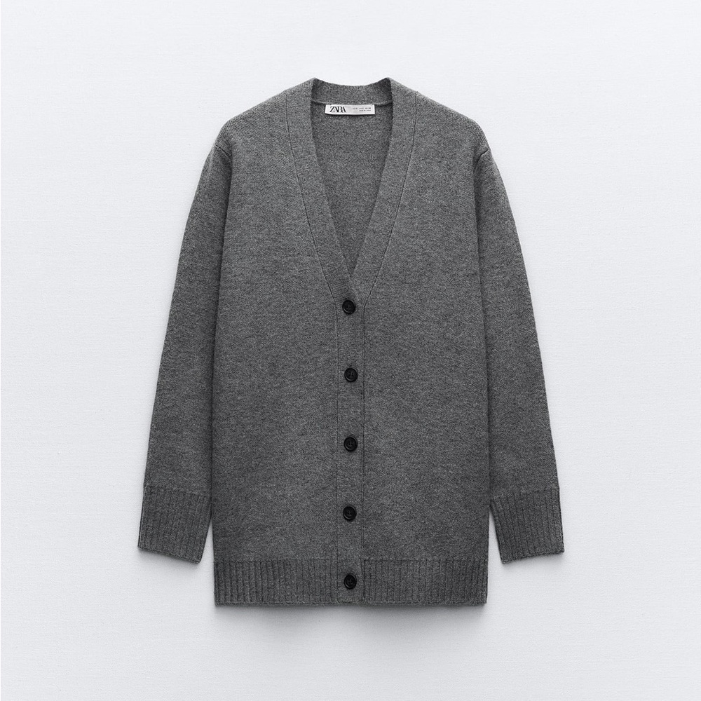 Zara | Basic Knit Cardigan Sweater